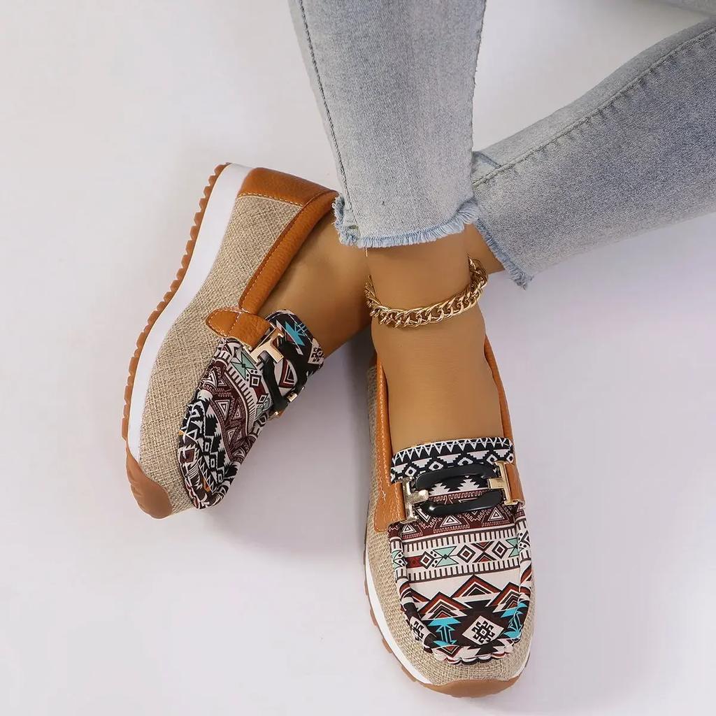 New Women's Flats Round Toe Sli-on Shoes for Women Platform Flat Loafers Outdoor Anti-slip Fashion Breathable Causal Woman Shoes