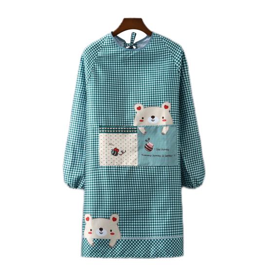 

Kitchen Apron Polyester Long-sleeved Comfortable Peach Skin Shrinkage-proof Unisex Kitchen Aprons Household Supply