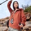 Camel Women's Hooded Windproof Water-Resistant Jacket