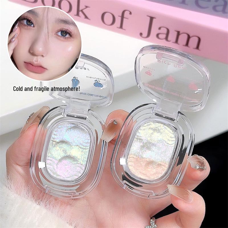 Rich Bear Shimmering Eyeshadow: Cloud Shadow & Contour Powder - Soft, Delicate, and Brightening.