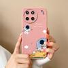 Case For OPPO Realme 11 4G Romantic Flower Soft Original Liquid Silicone Back Cover For Realme11 Upgrad Lens Protection Coque