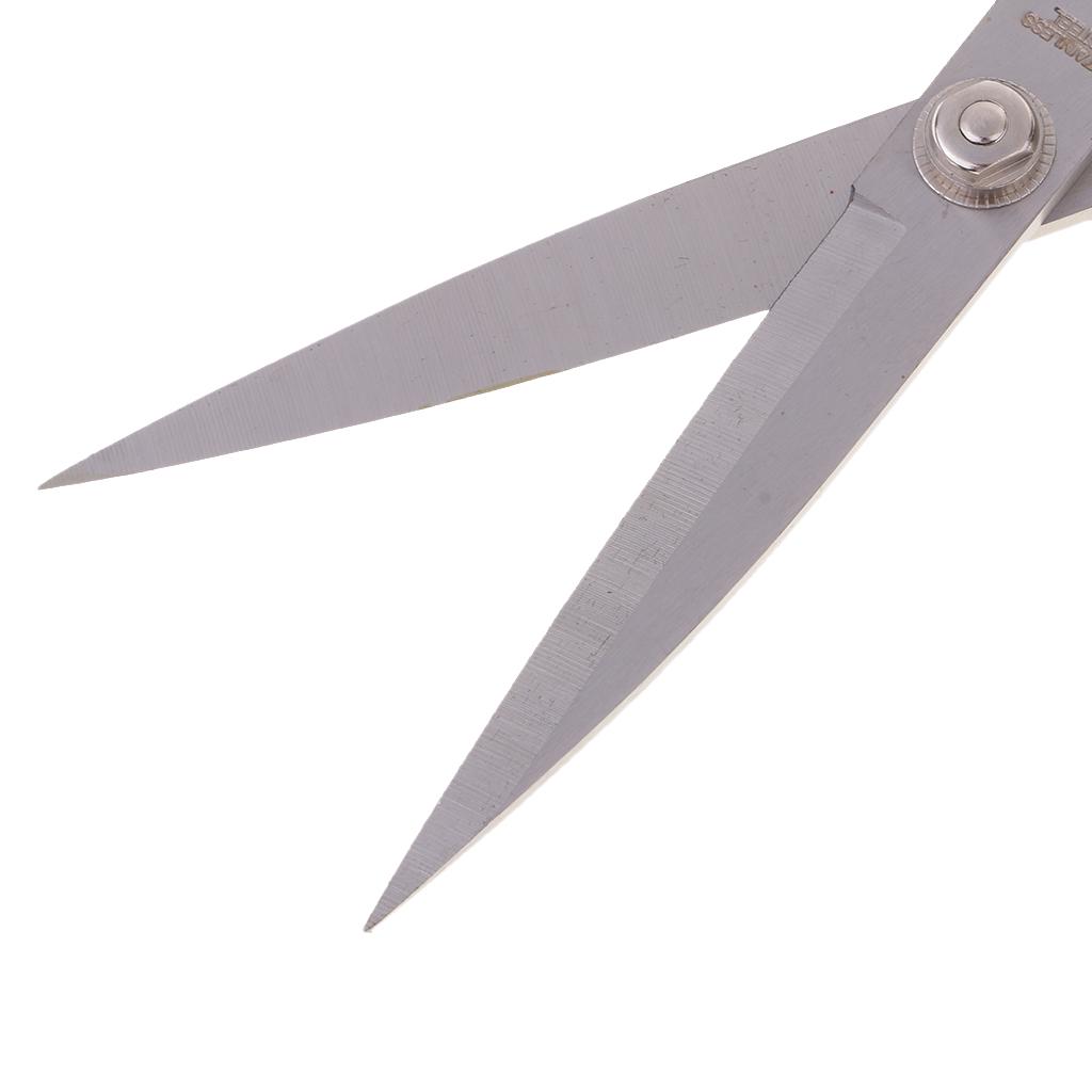 Stainless Steel Scissors Sewing Dressmaking Fabric Shears with Cover Black