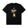 2026 Estate Top in Cotone Fenda Chitarra Basso Strumento Musicale Manica Corta Uomo e Donna Estate Stampa Jazz Rock T-Shirt