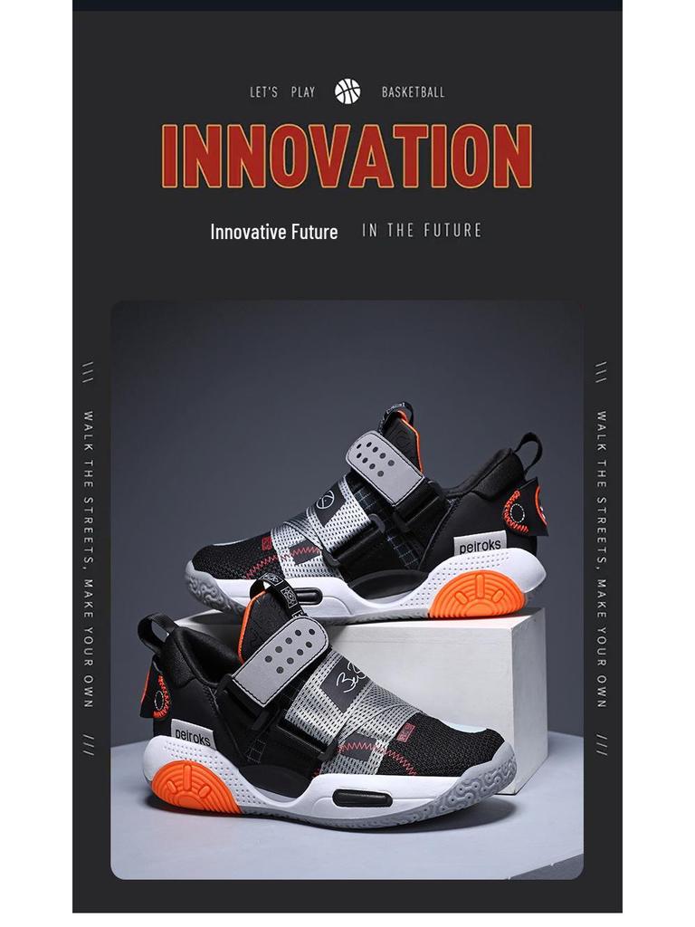 Atmungsaktive Sommer-Sportschuhe für Kinder: Langlebige, verschleißfeste Basketballschuhe für Jungen & Mädchen. Perfekt für Training und aktives Spielen.