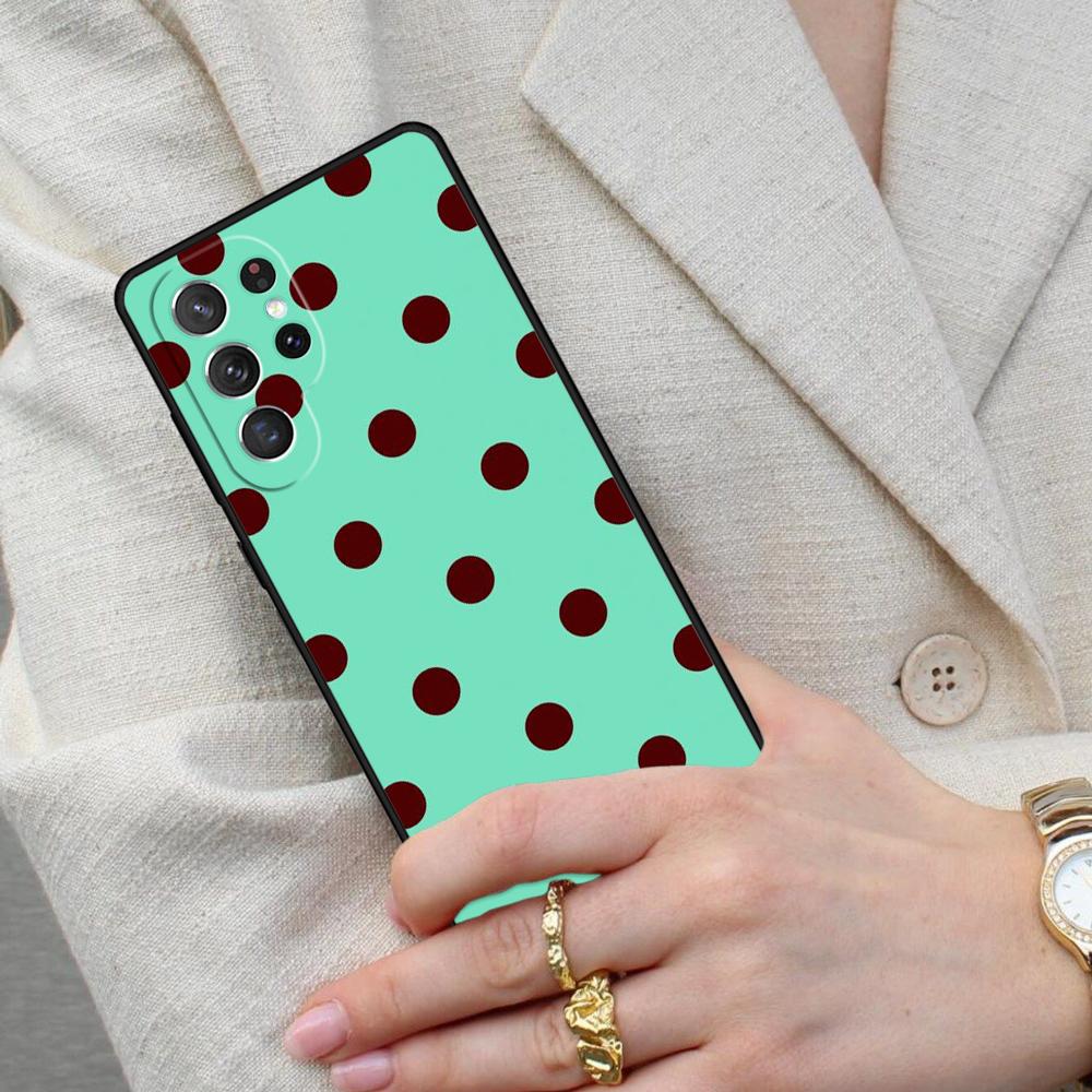 Polka dots Colorful Cell Phone Case for Samsung Galaxy S26 Ultra S25 S24 S23 S22 S21 S20 Note10 Cover