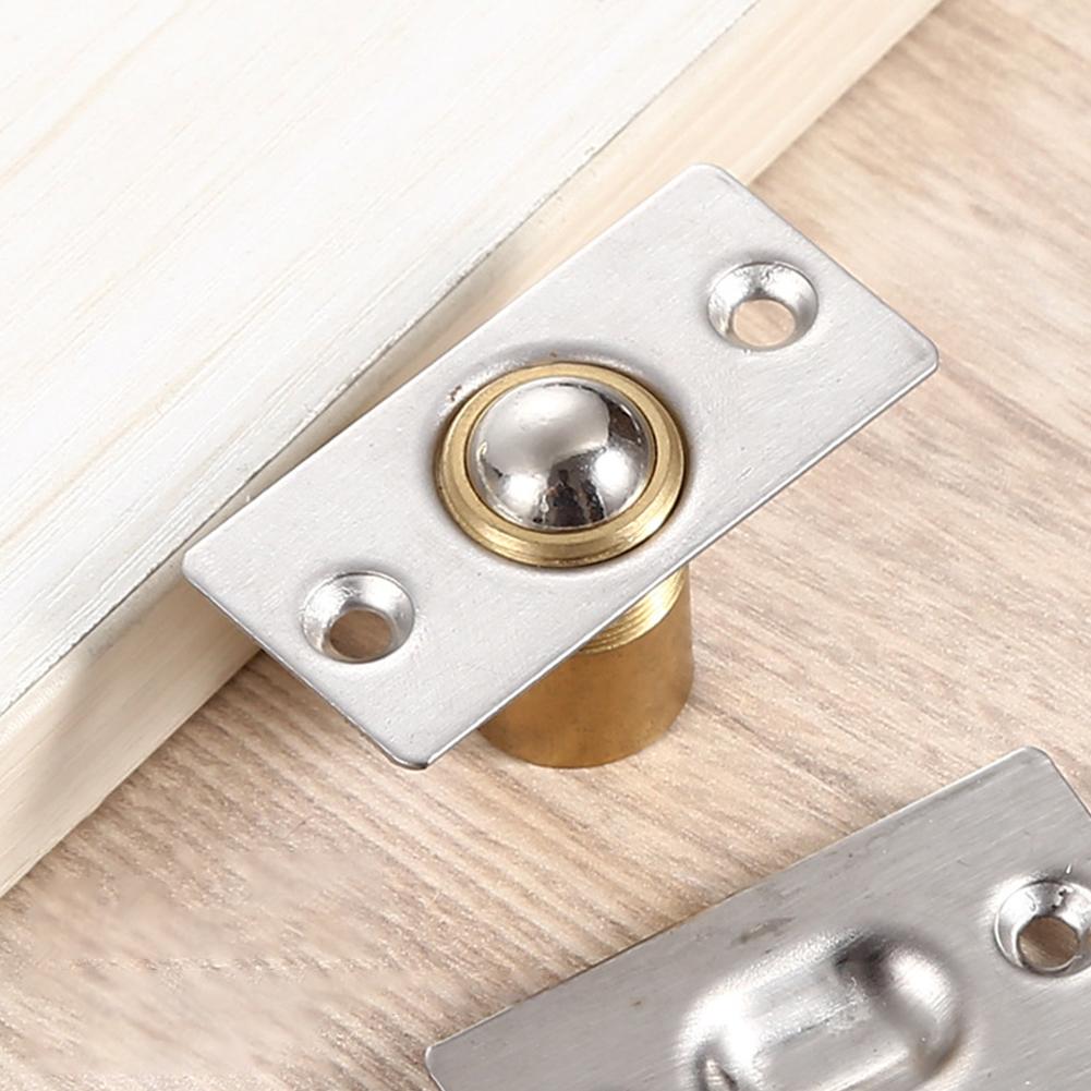 Adjustable Spring Ball Catch Latch for Wooden Cabinet Doors Made of Stainless Steel and Copper for Reliable Door Locking