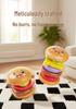 Rotating Hamburger Stacking Toy - Educational Early Learning Gift for Infants and Toddlers