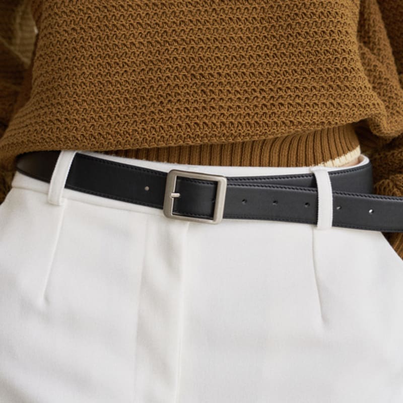 

AUBE UE [2 цвета] Классический квадратный ремень brown