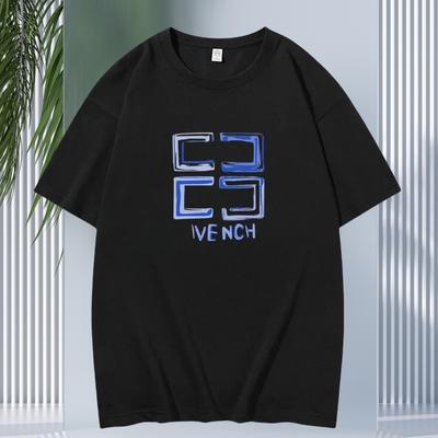 Spring and Summer Fashion Light Luxury High-quality Printed Cotton T-shirt Short Sleeved Women's Fashionable Round Neck Top