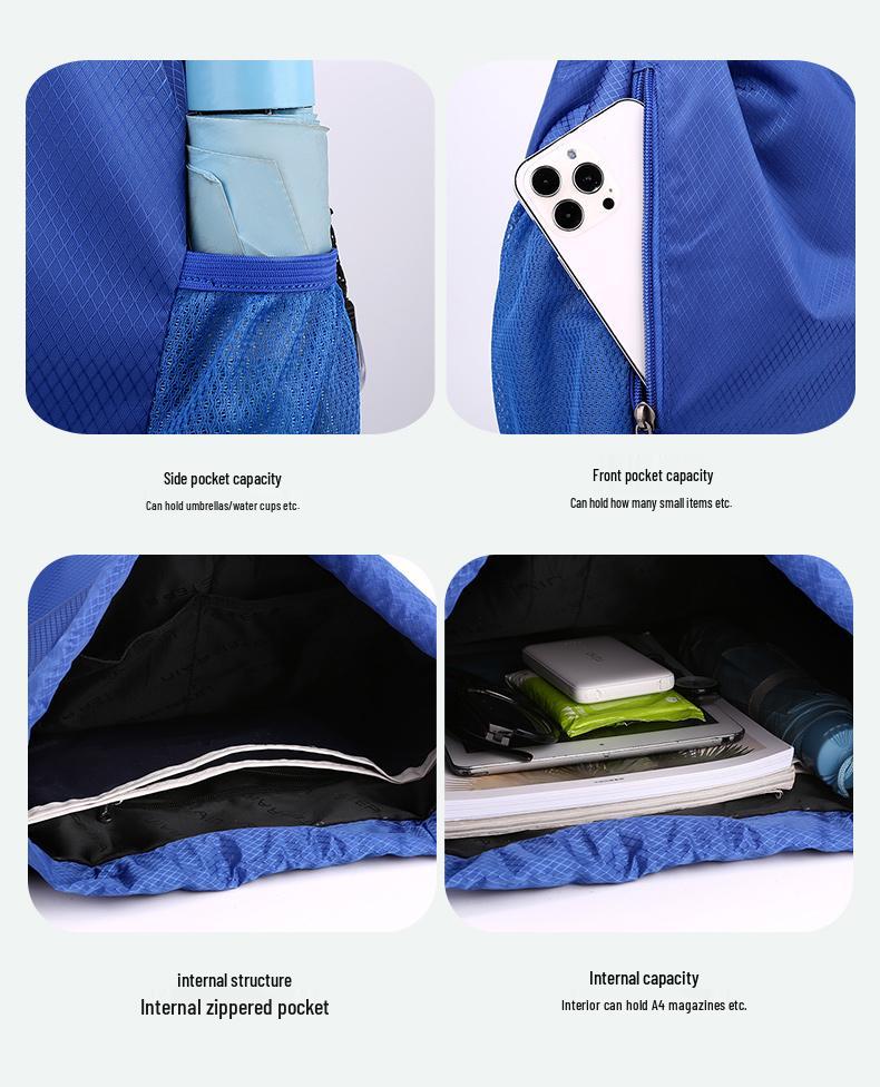 Waterproof Drawstring Bag for Wet/Dry Separation - Perfect for Swimming, Swimsuit Storage, and Basketball Gear for Men and Women