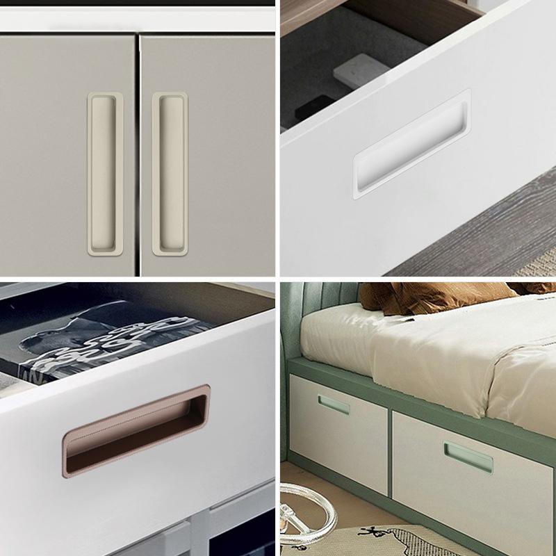 Aluminium Schwarz Eingelassen Geschlitzt Schiebetür Unsichtbarer Griff Gold Schlafzimmer Kleiderschrank Schublade Knauf Möbel Zuhause Griff Dekorativ