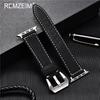 Leather Strap For Apple Watchband 41mm 42mm 38mm Watch Band 4 5 6 7 45mm 44mm 40mm iwatch Belt 3/2/1 Bracelet Black Blue Green