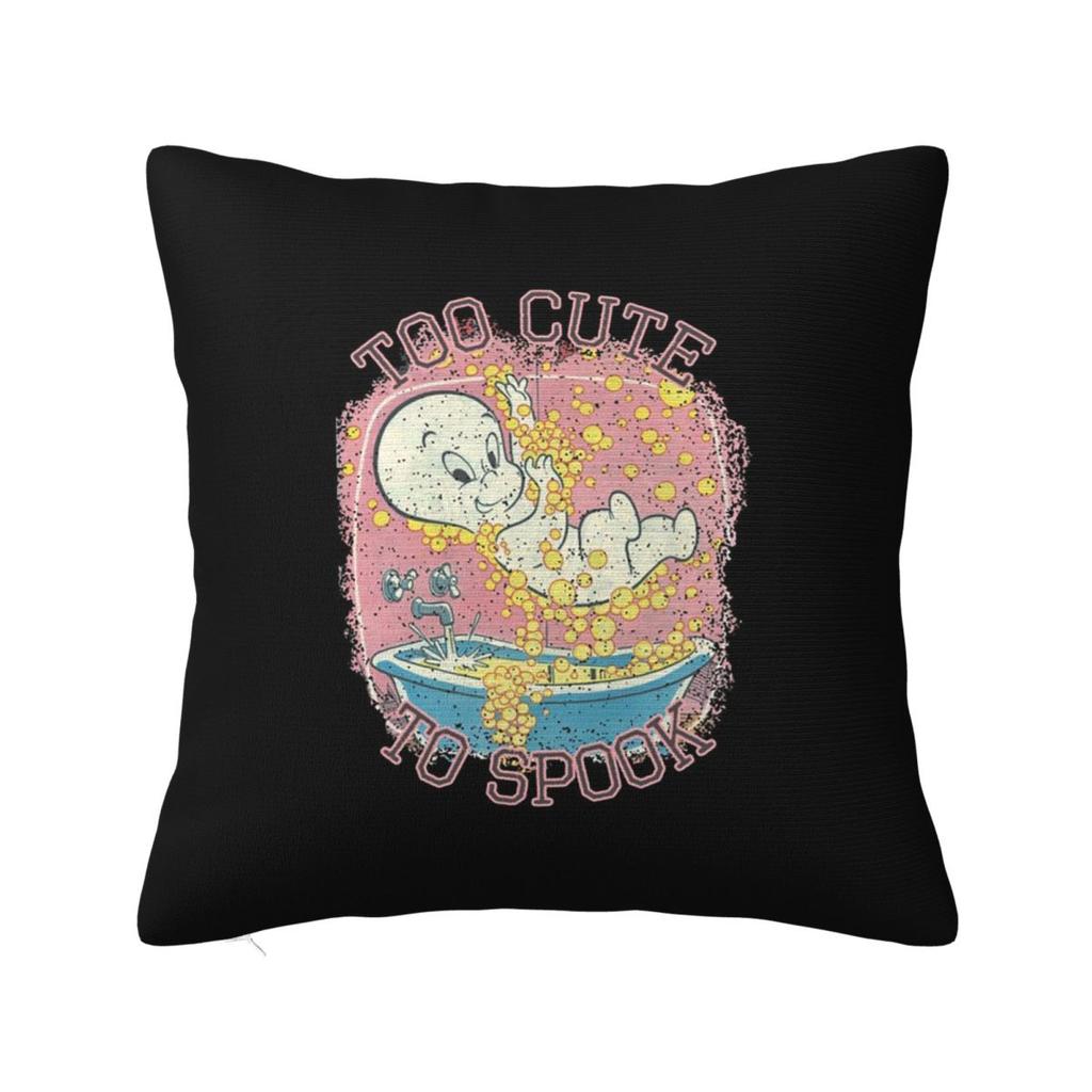 The Friendly Ghost Casper  Square Pillowcase Cushion Cover Pillow Case Throw Pillow Cover for Home Bedroom Car