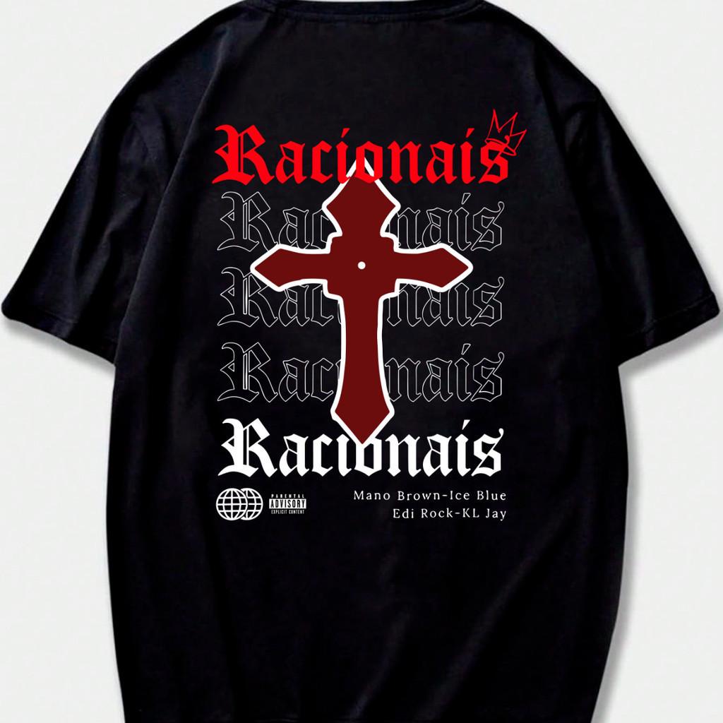 New Arrival Unisex Streetwear CRUZ Racionais T-Shirt S разноцветный