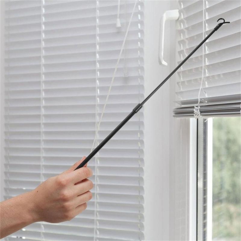 Expandable Pressure Black Tension Curtain Rod 14 to 24 Inches, Easy Installs for Home and Office