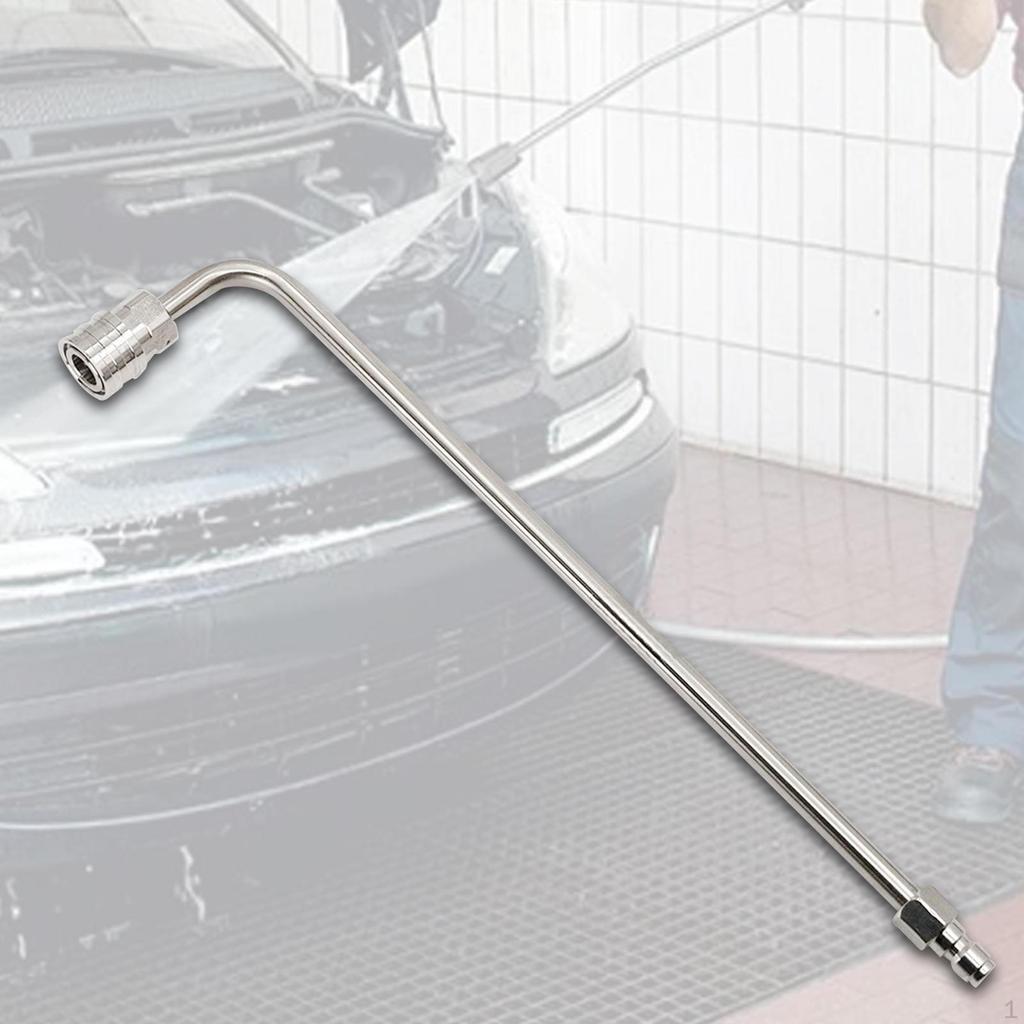 Pressure Washer Gutter Rod Angled Extension Stick Curved Multifunctional Cleaner Attachment for