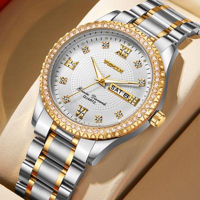 Uhr Vollautomatische Quarz Uhr Modisch High-End Diamantbesetzt Herrenuhr Angesagt Stilvoll Trend Wasserdicht Herrenuhr Mode Schmuck