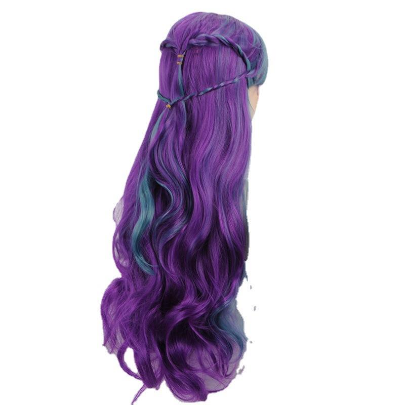 New Chemical Fiber Temperament Harajuku Series High Temperature Silk Japanese Wave Roll Women'S Face Trimming Long Wig Headgear