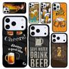 Capa Case for iPhone 17 Air 16 Pro Max 15 Plus 11 13 Mini 14 12 Back Phone Cover Alcohol Beers Drink Beer