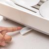 Plastic Dish Drainer With Cutlery Holder Drainage Design Large Capacity Kitchen Counter Tableware Storage Rack