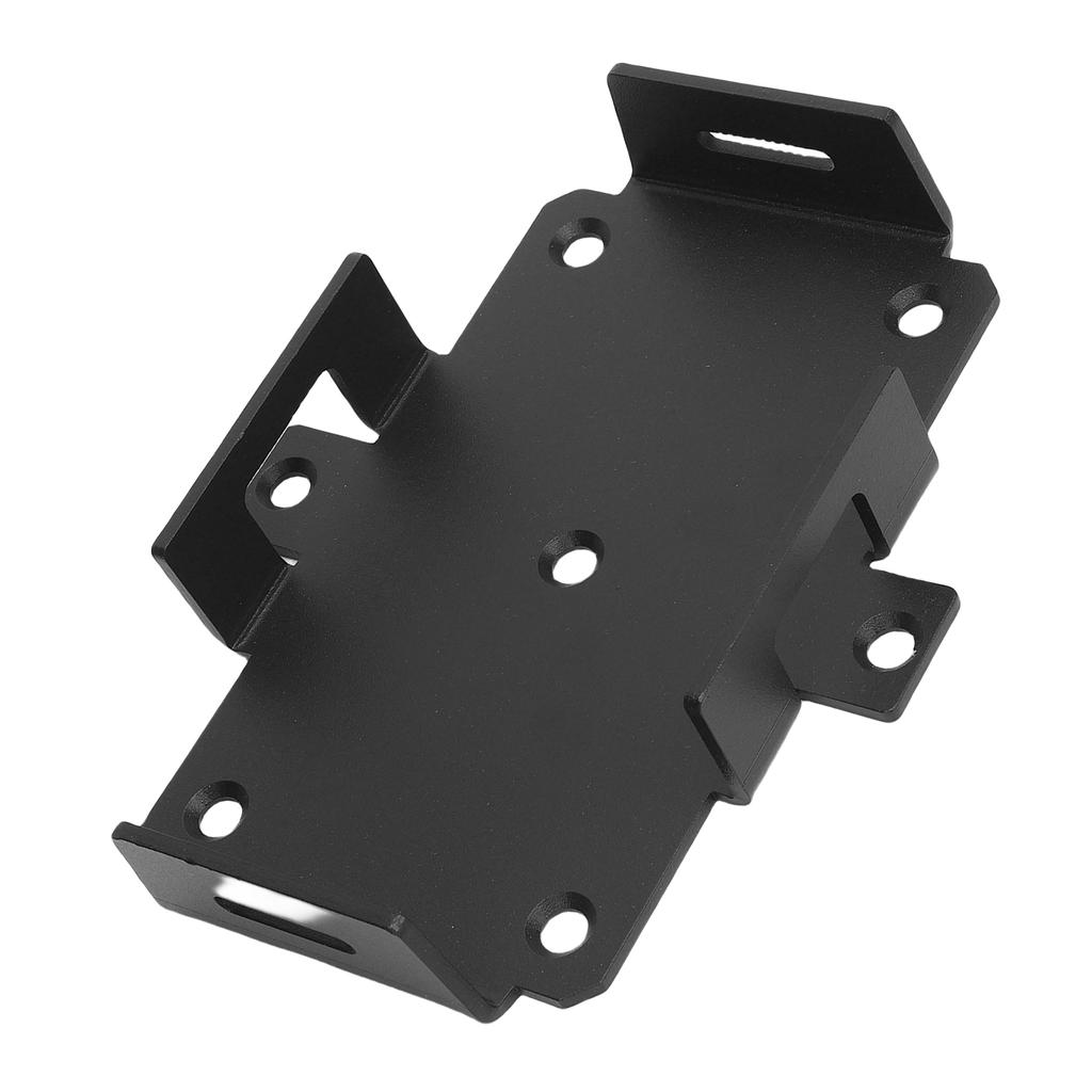 Small Battery Tray Aluminum Boat Mount with Adjustable Hold Down Strap for 12V 6-15AH 6V 7-12AH Batteries Storage