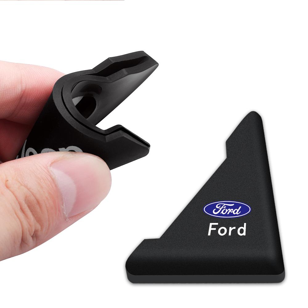 2/4PCS Silicone Car Door Corner Cover Bumper Crash Scratch Protector Center Cover For Ford Mondeo Fiesta Focus 2 Ranger Mustang