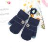 Baby Gloves for Autumn and Winter, Thickened and Fleece-Lined for Warmth, Suitable for Toddlers, Boys and Girls, Cute Dinosaur Design, Mittens