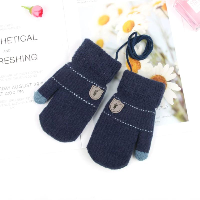 Baby Gloves for Autumn and Winter, Thickened and Fleece-Lined for Warmth, Suitable for Toddlers, Boys and Girls, Cute Dinosaur Design, Mittens