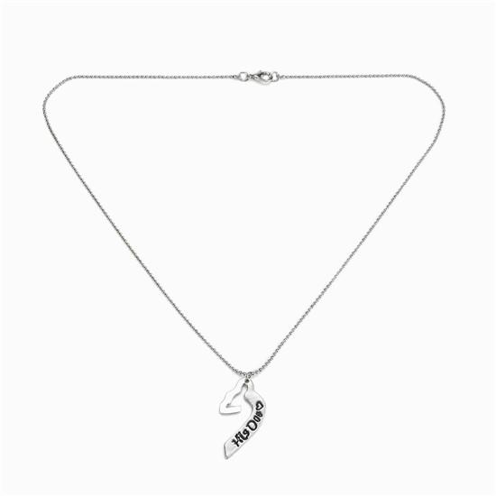 2Pcs Set Lovers Pendant Necklace Heart 