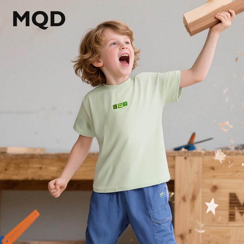 MQD Boys  Cartoon Letter Short Sleeve T-Shirt 120cm
