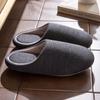 Silent cotton slippers winter indoor home 2025 new velvet warm and non-slip couple cotton drag winter