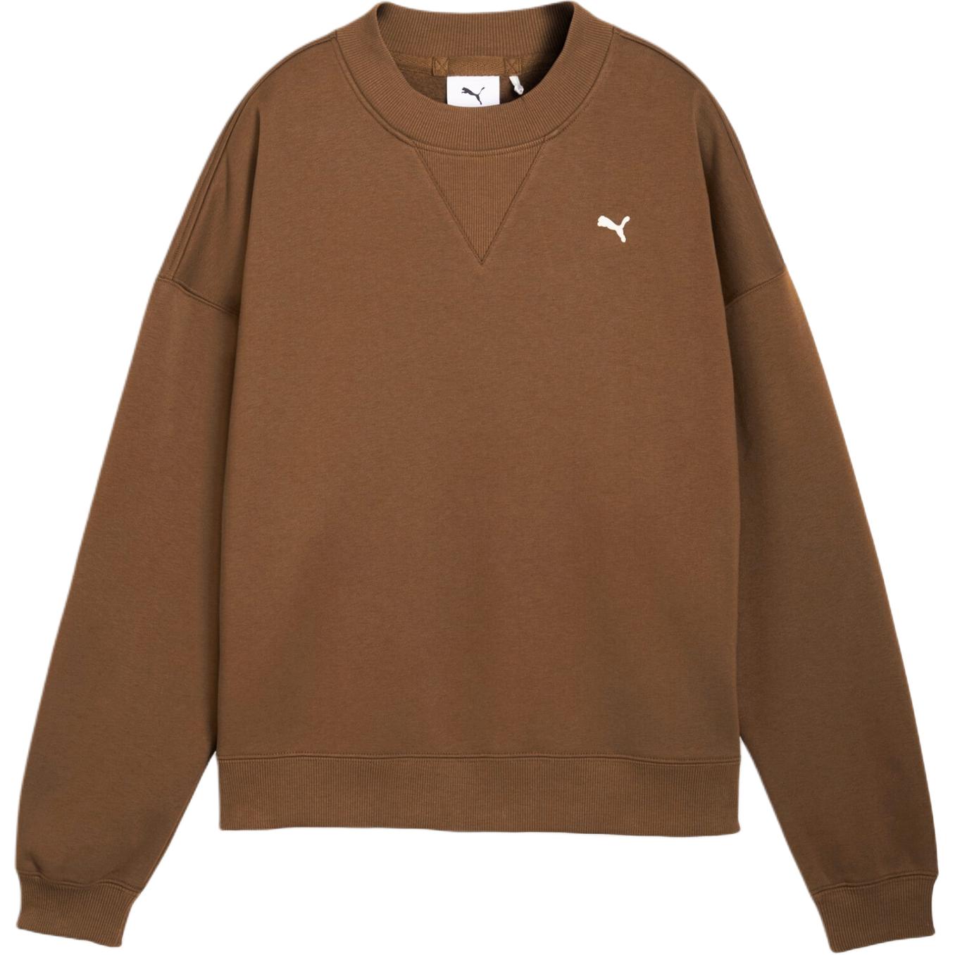 Puma Select Essentials Fleece Loose Fit Crew Neck Long Sleeve Sweatshirt Women sweatshirt 63473507 M