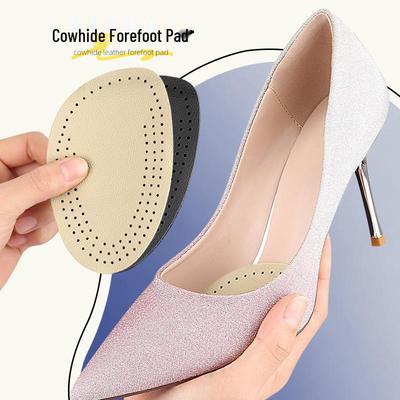 Cowhide Anti-Slip Half-Insole Forefoot and Heel Pads – Super Soft Pain Prevention for Men and Women