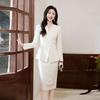 Trueman Women's Off-white Professional Suit Set