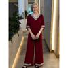 Big-size Loose Wide-leg Pants and Casual Chic Two-piece Women's Outfit