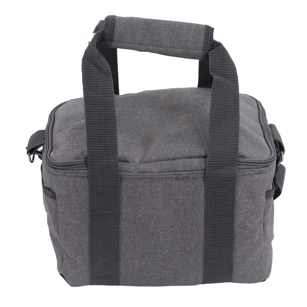 Cooler Bags Insulated Grey Oxford Cloth Retractable Straps Large Capacity Waterproof Cooling Double Ended Zipper Bag