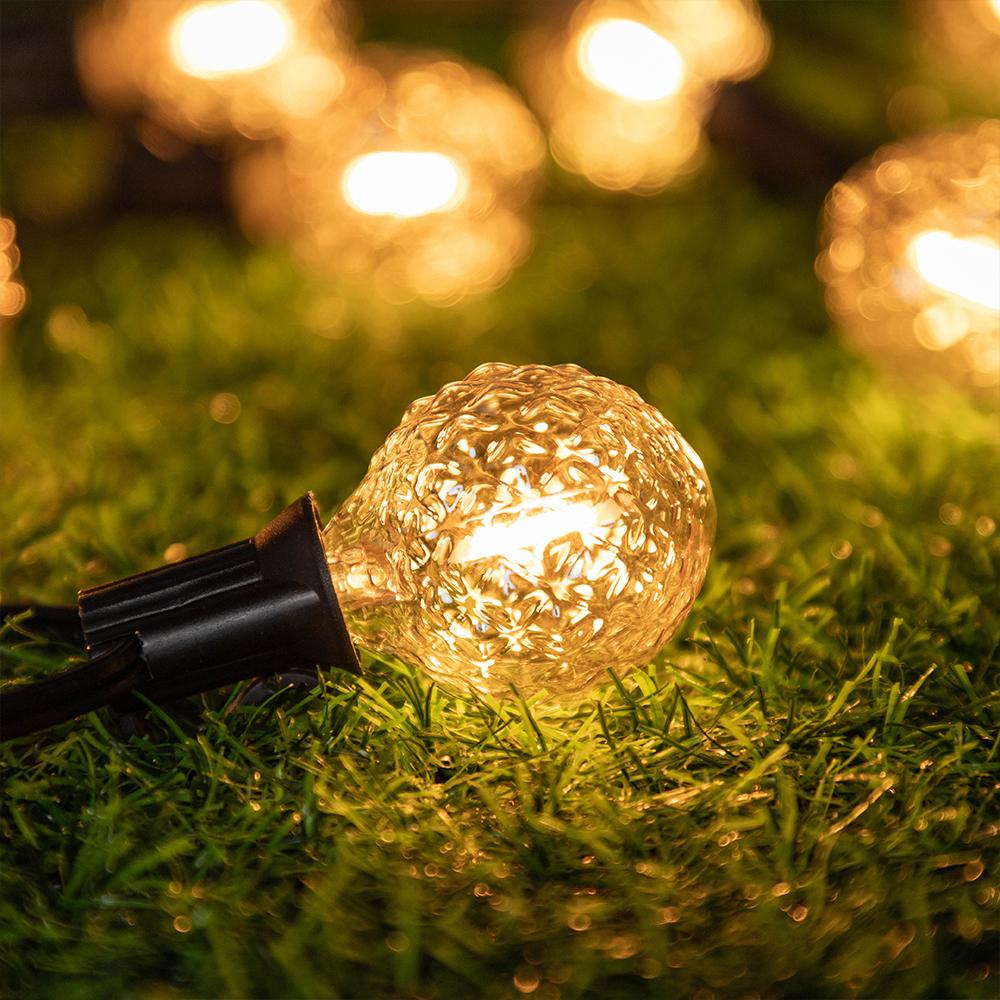 Connectable Diamond Outdoor Lights Garland E12 220V G40 Waterproof Garden Outdoor Fairy Lights Birthday Decorative String Light