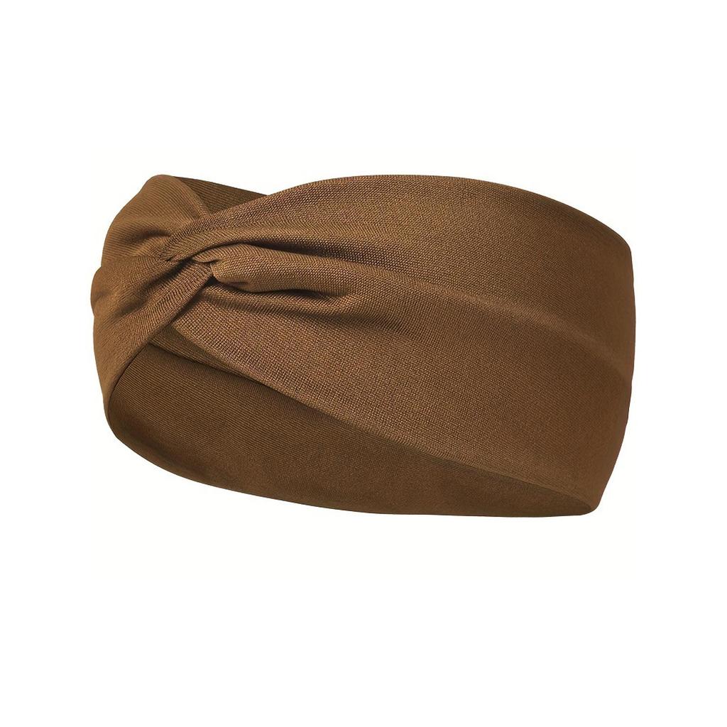 Damen Elastisches Yoga-Schweißband, Breites Schweißabsorbierendes Stirnband, Sport-Haaraccessoire