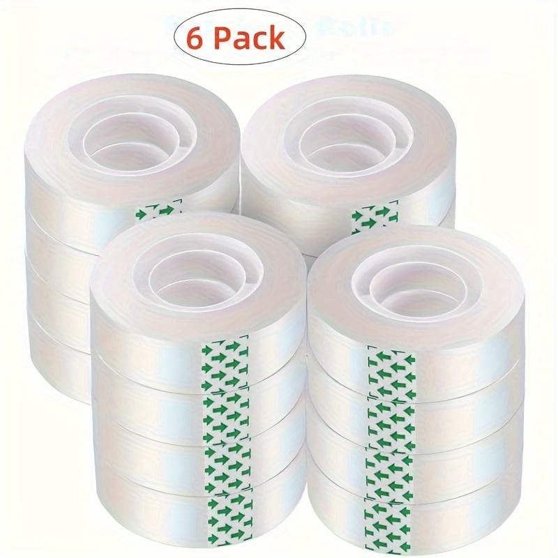 

6pcs Transparent Sealed Box Strong Adhesive Tape for Christmas Gift Packaging, DIY Office DIY Small Tape, Stationery Tape