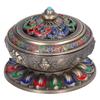 Vintage Incense Burner Copper Alloy Incense Holder for Living Room Tea Ceremony OrnamentsGreen