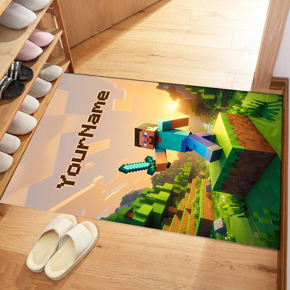 Minecraft 97 Personalized Text Carpet Perfect for Dormitory Bedrooms Decorate room Playrooms Antislip Carpet Office home decor