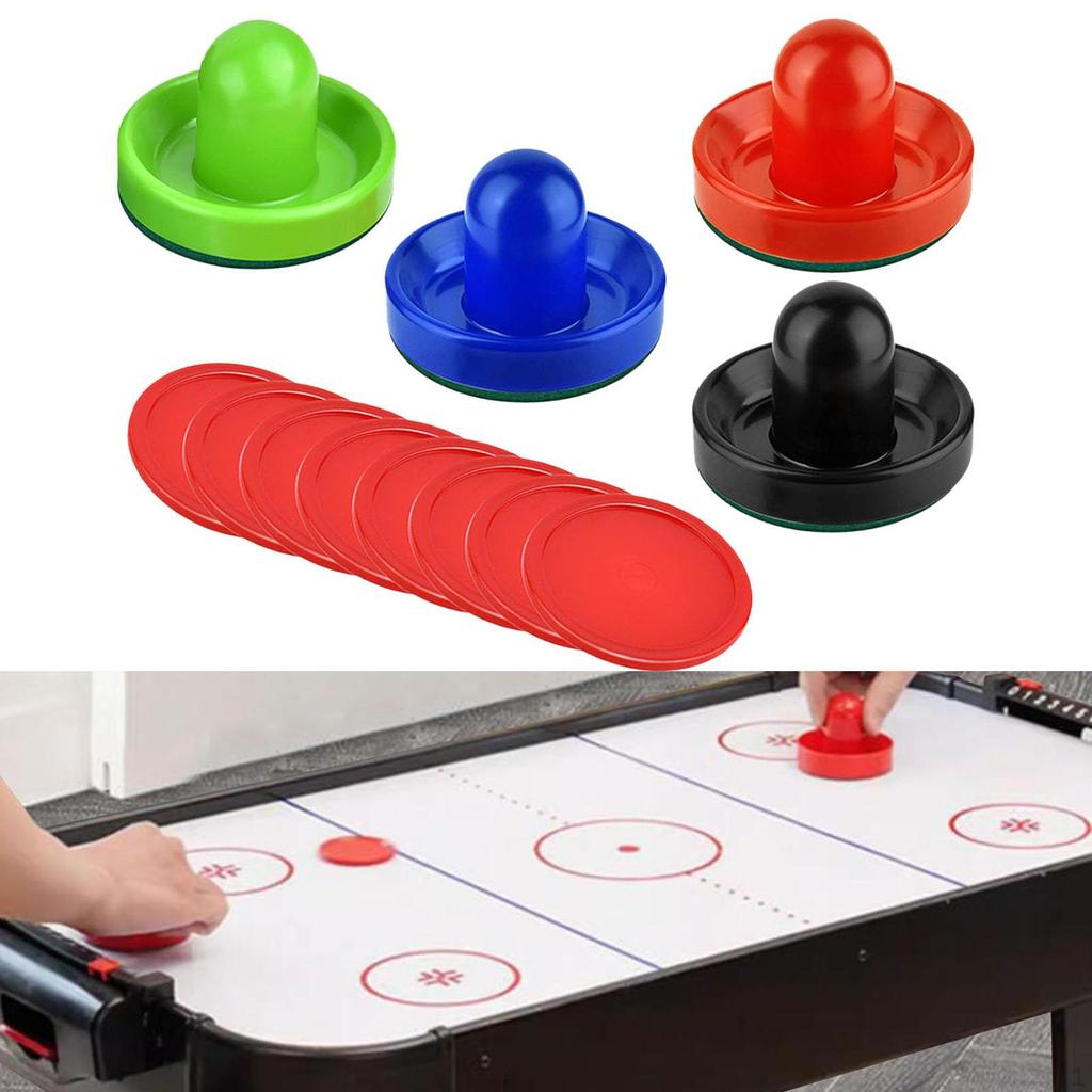 4 Air Hockey Pushers And 8 Pucks 2.5 Inch Slide Pusher for Board Game