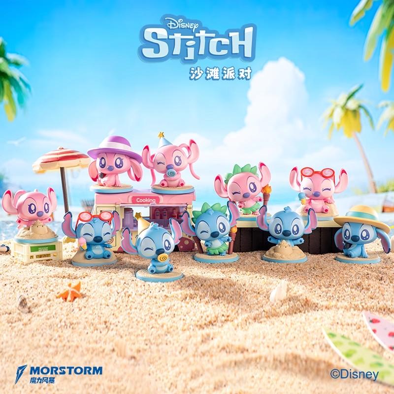 Disney Stitch Beach Party Mystery Blind Box Summer Edition Collectible Toy Figure Desk Decor For Kids Trendy Christmas Gift