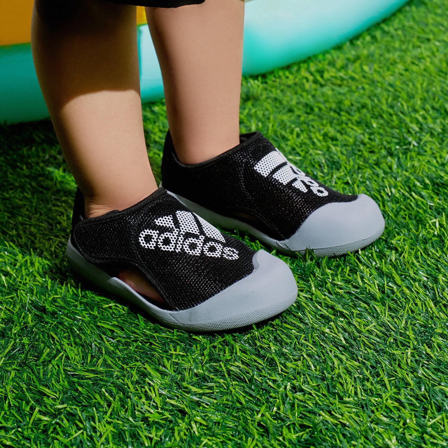 adidas Altaventure Core Black Cloud White Halo Silver (PS) 31.5