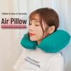 Portable U-Shaped Inflatable Neck Pillow for Travel & Office