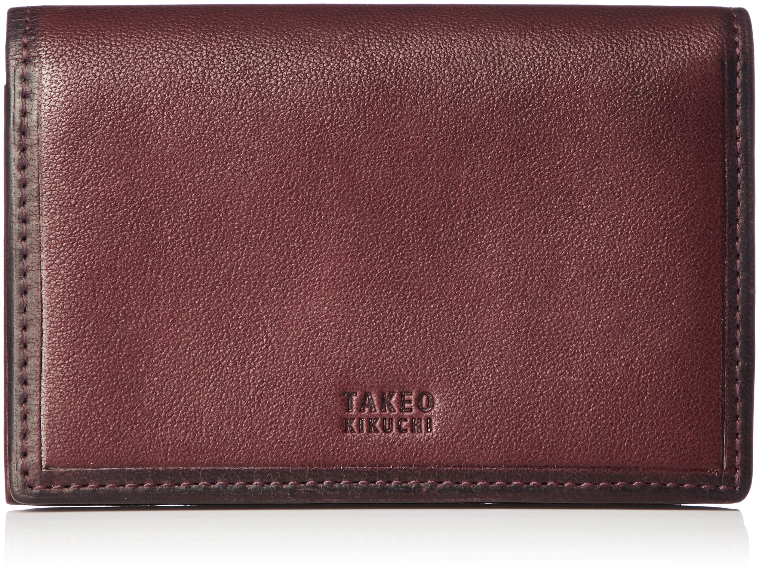 

Business Card Holder Claude 101622 Wine [Takeokikuchi] Men s