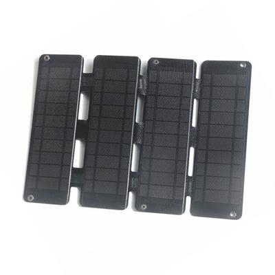 Compact Dual USB Solar Charging Device 14W Power Output Solar Charger for Travel Monocrystalline Panel Charging Base
