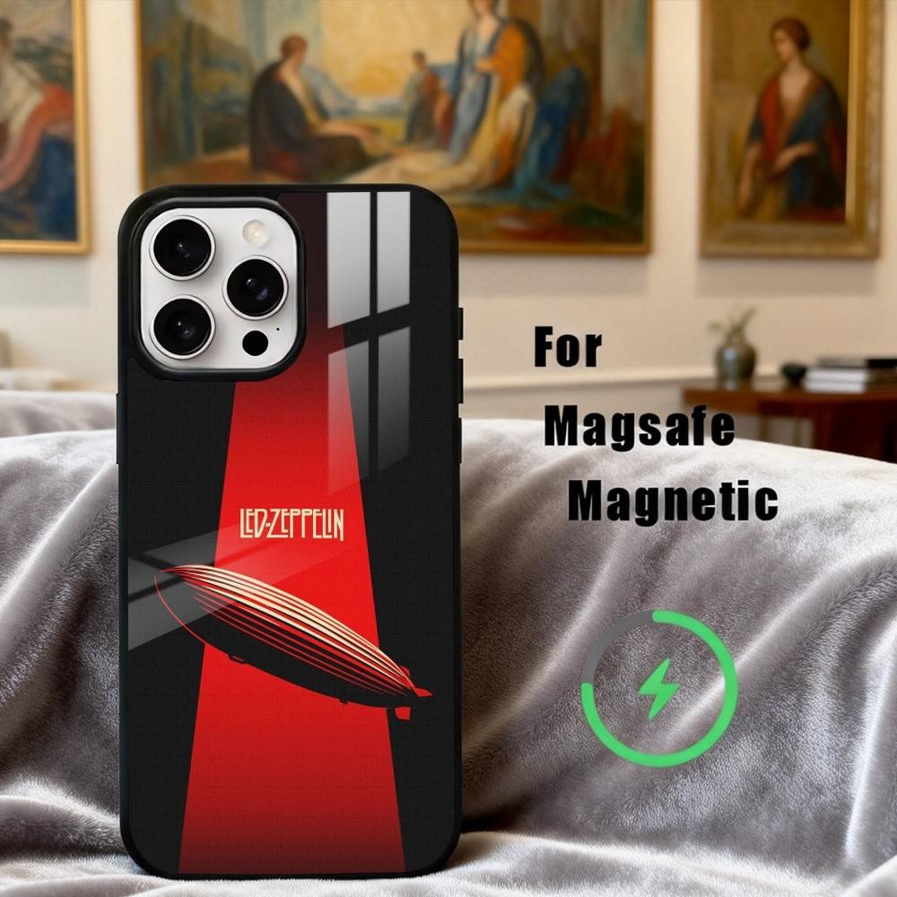 

Rockin L-Led Z-Zeppelin BAND Phone Case For iPhone17,16,15,14,13,12,11 Plus,For Magnetic Wireless Charge Cover iPhone15Plus
