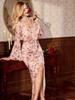 2025 Slim Fit Printed Long Sleeve Dress for Women - Spring/Summer Collection