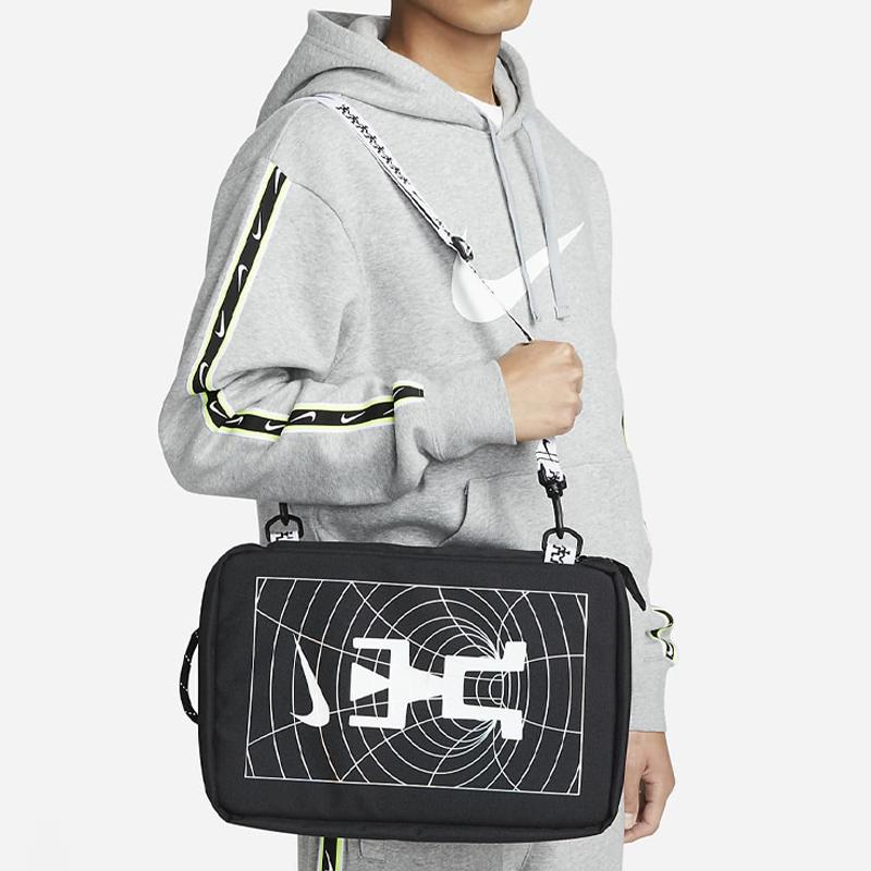 New Nike Fabric Shoe Box Storage Bag Unisex Black/White DV6091-010